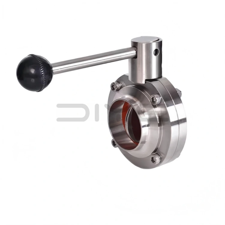 Жеңіл SMS санитарлық көбелек клапан