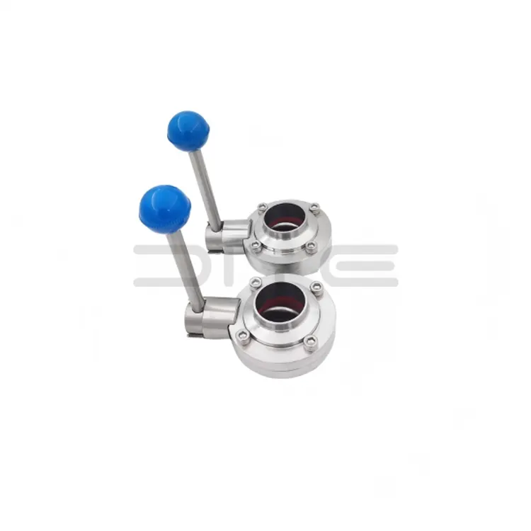 Санитарлық дәнекерлеудің көбелек клапаны